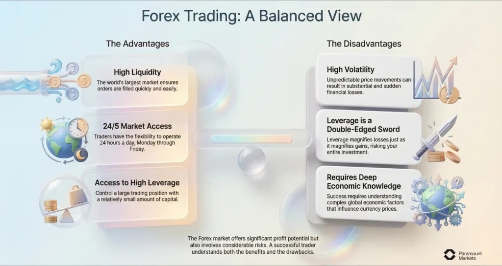 What is Forex Trading: Advantages and Risks - Infograpic
