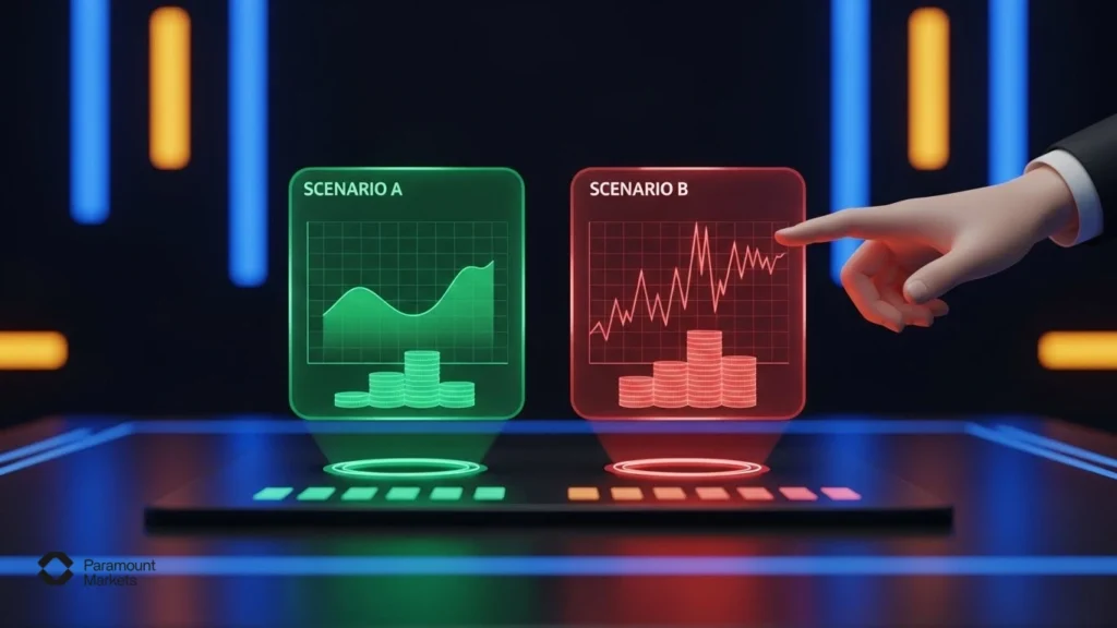Real-world trading scenarios demonstrating the interplay between account size, risk management, and lot size selection.